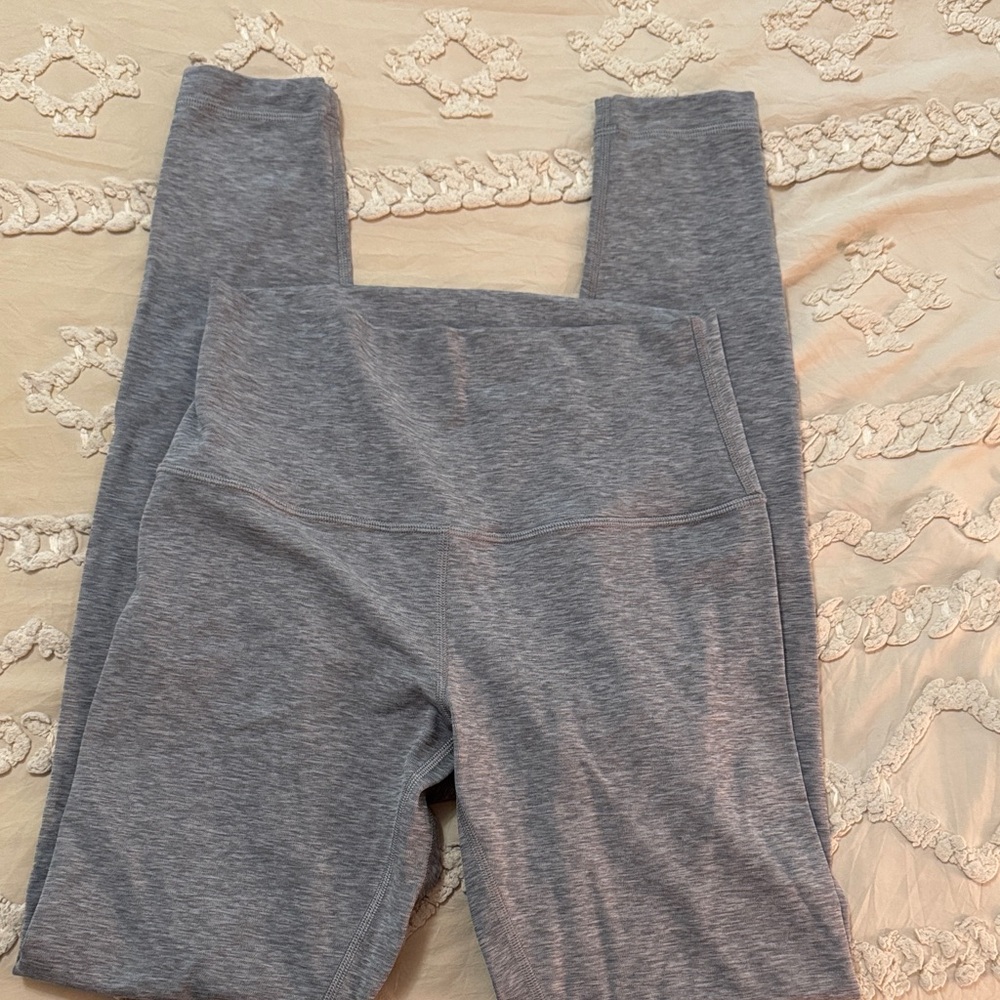 lululemon heather gray leggings full length